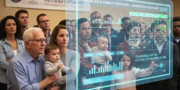 Diverse group reviewing healthcare information for 2026 Medicaid changes