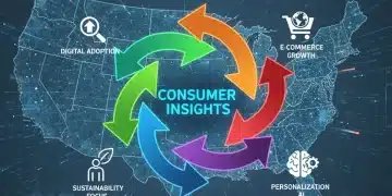 Infographic showing five key consumer trends impacting product testing in the US by 2026.