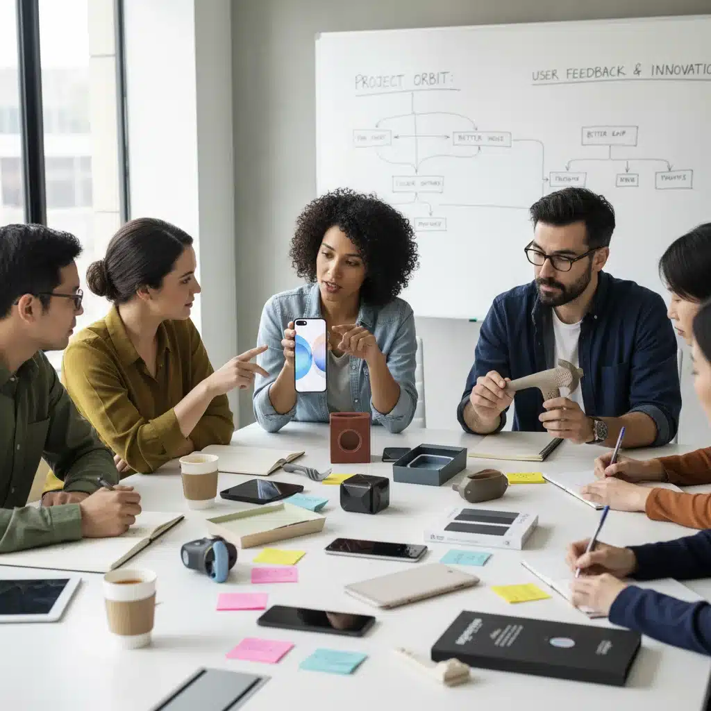 Focus group discussing new product prototypes for valuable feedback