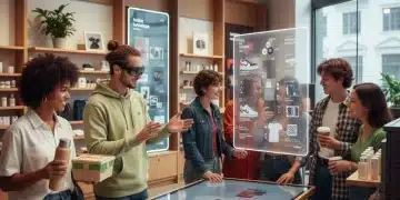 Gen Z Impact: Shaping Retail Trends & Product Development for 2026 Gen Z shoppers interacting with technology and sustainable products in a modern retail setting.