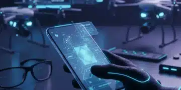 Hand holding futuristic smartphone, representing January 2026 product testing.