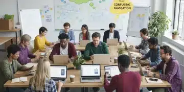 Diverse group testing products, providing feedback enthusiastically.