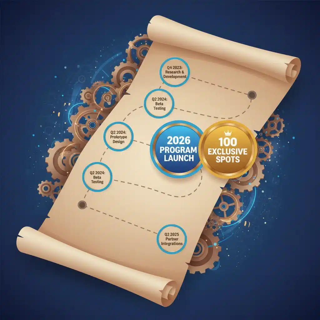Roadmap illustrating the 2026 product review program launch and limited spots
