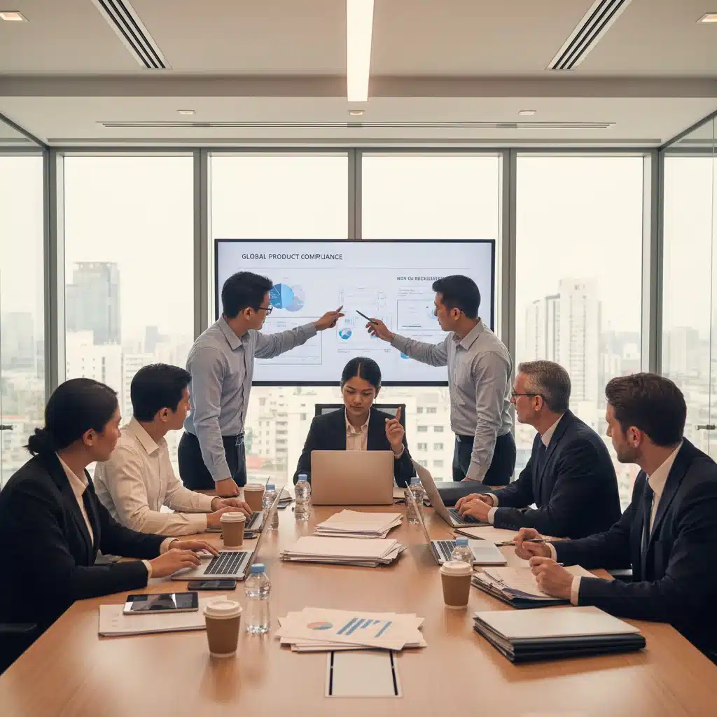 Team collaborating on product compliance and regulatory updates for 2026