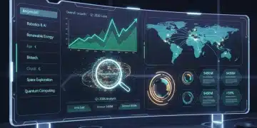 Digital dashboard showing top product categories and testing demand trends for Q1 2026