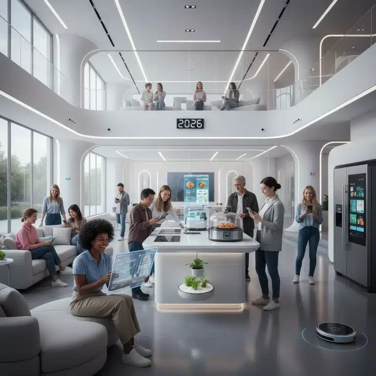 Consumers testing new products in a modern home environment 2026