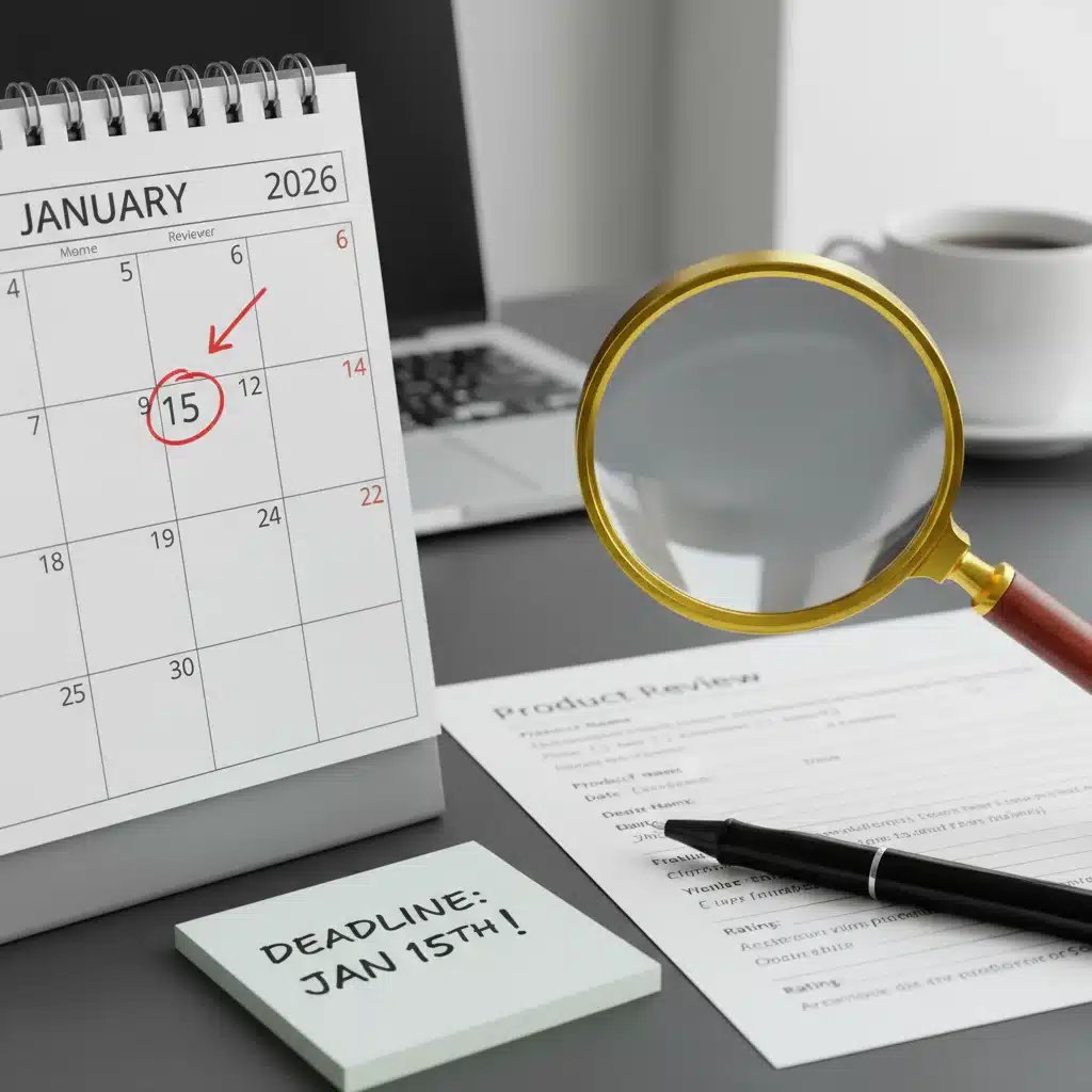 Time-Sensitive Product Review Opportunities: Don’t Miss Out on January 2026 Deadlines